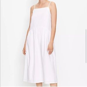 LOFT white strappy halter dress